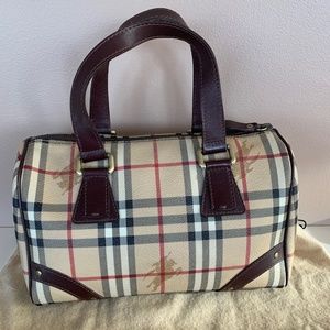 Authentic Burberry Speedy Check Bag